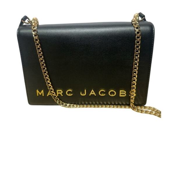 Marc Jacobs Black Leather Gold  Hardware NWT - Picture 6 of 9